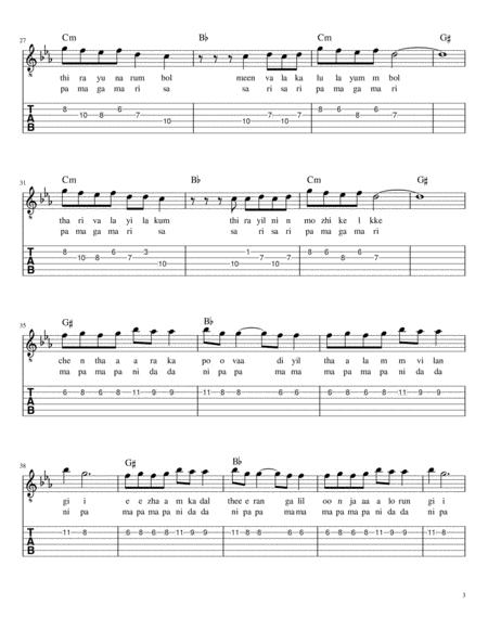 free guitar notes for tamil songs