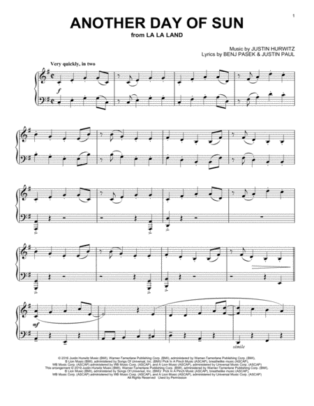 la la land sheet music book pdf