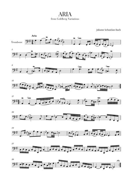 Goldberg variations guitar free sheet music