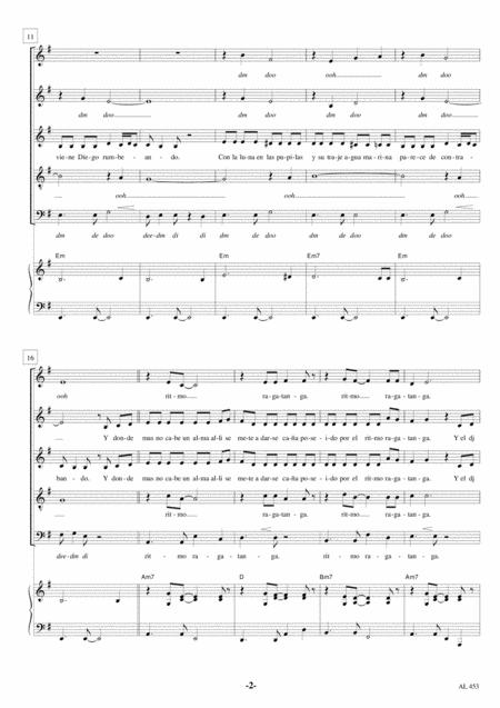 Asereje Ketchup Song Saatb Piano Music Sheet Download Topmusicsheet Com
