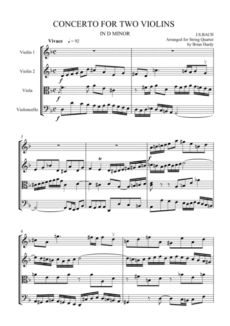 Bach concerto 2 violins 2nd movement