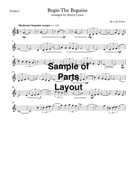 Begin The Beguine String Quartet For String Quartet Music Sheet Download Topmusicsheet Com