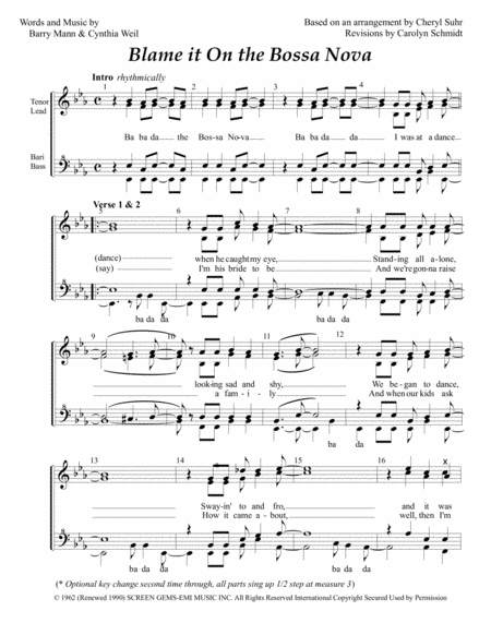 bossa nova rhythm piano pdf