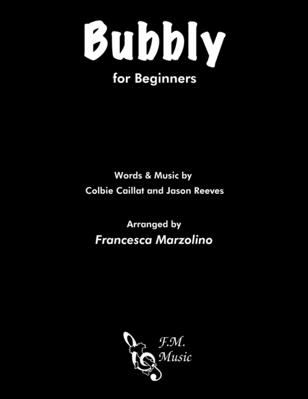 Free piano sheet music for bubbly by colbie caillat