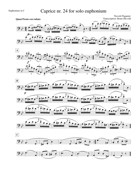 caprice no 24 clarinet pdf