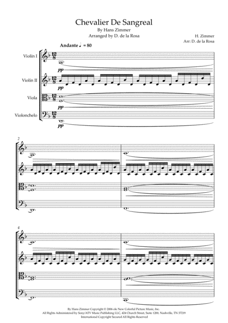 chevaliers de sangreal orchestral score pdf