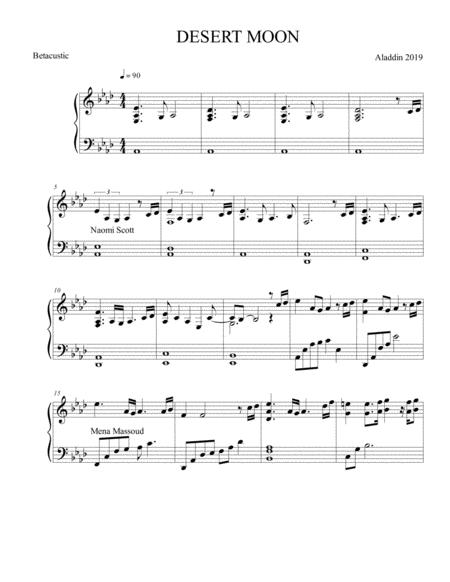 To be free aladdin piano sheet music