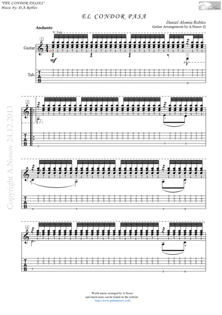 el condor pasa sheet music for guitar music sheet download topmusicsheet com