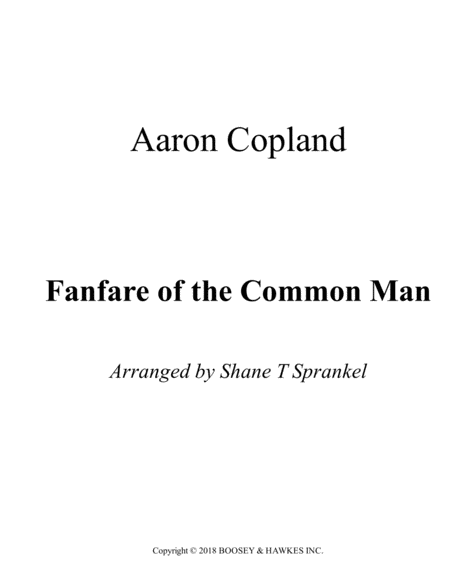 Fanfare For The Common Man Flute Choir Music Sheet Download Topmusicsheet Com