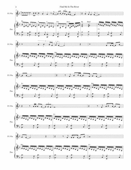 Find Me In The River For Flute Or Violin Solo And Piano Music Sheet Download Topmusicsheet Com