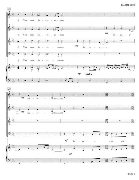 Gloria In Excelsis Deo From All Saints Celebration Mass Music Sheet Download - TopMusicSheet.com