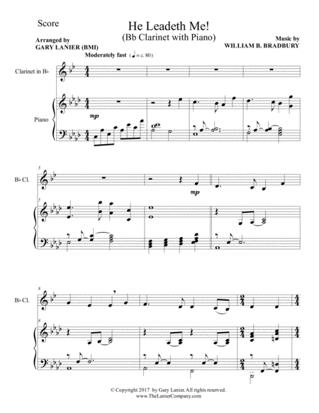 Gospel Hymns For Bb Clarinet Clarinet With Piano Accompaniment Music