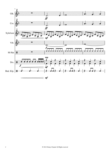 Gravity Falls Theme For Percussion Music Sheet Download