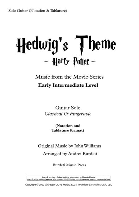 harry potter hedwig' s theme violin sheet