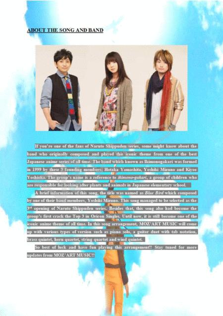 Ikimono Gakari Blue Bird Arranged For Piano Solo Ost Naruto Shippuden Music Sheet Download Topmusicsheet Com