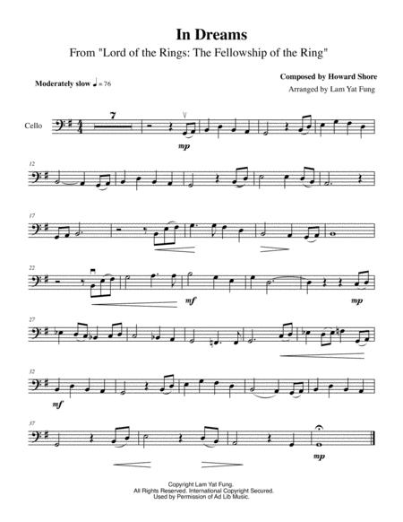 Lord of the rings score pdf