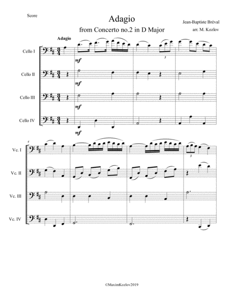 Breval Cello Sonata In C Major Pdf Free