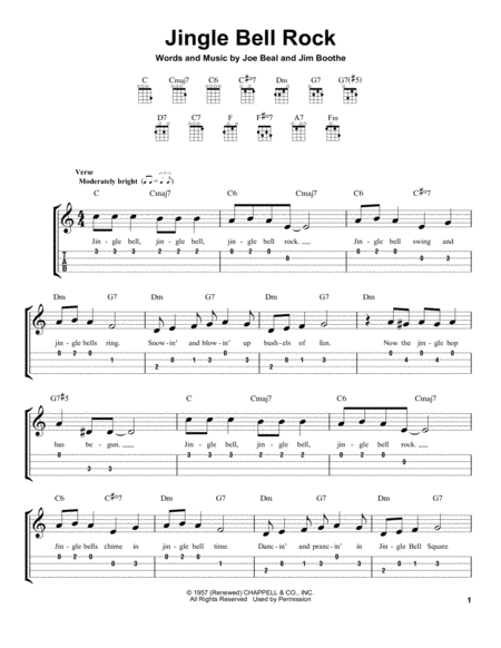 jingle bell rock piano chords pdf