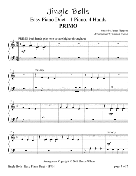 8 Arrangements for 1 Piano Pop Hits for Piano Duet 4 Hands 