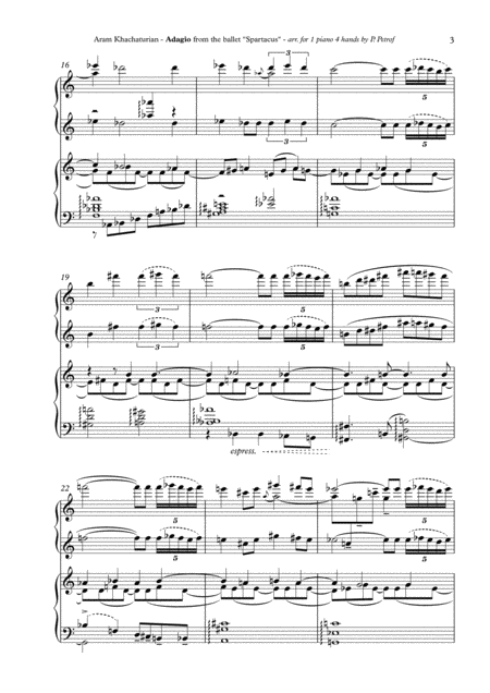 Khachaturian sonatina free sheet music