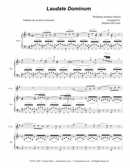 Laudate Dominum For Soprano Saxophone Piano Accompaniment Music Sheet Download Topmusicsheet Com