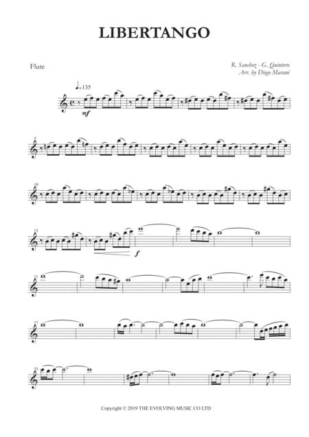 Libertango For Flute And Piano Music Sheet Download Topmusicsheet Com