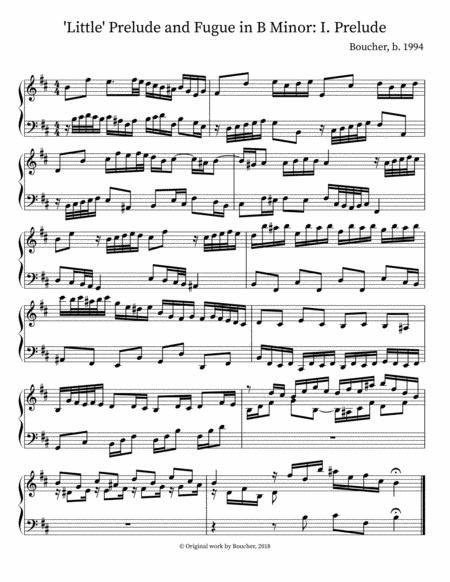 Prelude and fugue in e minor bach free sheet music