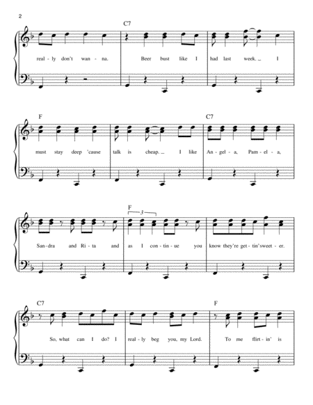 mambo no 5 piano sheet music pdf