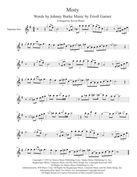 Free misty sheet music pdf