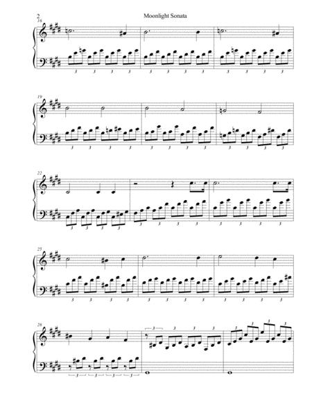 Moonlight Sonata Ludwig Van Beethoven 1st Movement Sheet Music Easy Piano Music Sheet Download Topmusicsheet Com
