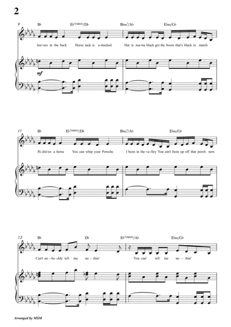 Old Town Road Piano Sheet