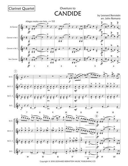 Overture To Candide Clarinet Pdfs