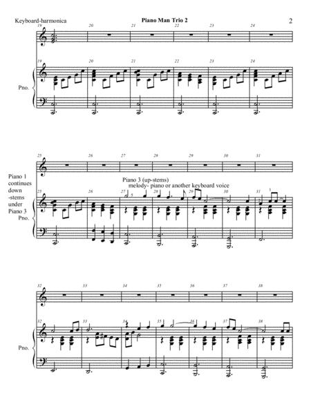 Piano Man Piano Keyboard Trio Music Sheet Download Topmusicsheet Com