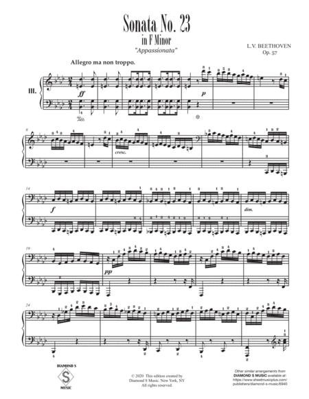 beethoven sonata no 23 sheet music