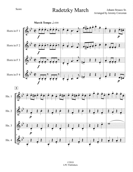 French horn sheet music free pdf