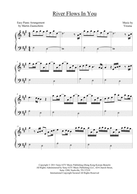 lullaby easy piano sheet music