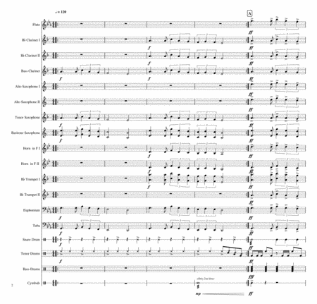 Seven Nation Army Marching Band Music Sheet Download