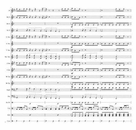 Seven Nation Army Marching Band Music Sheet Download
