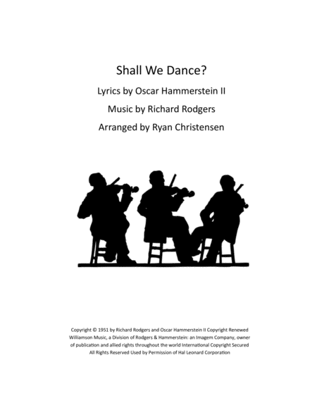 Shall We Dance String Quartet Music Sheet Download Topmusicsheet Com