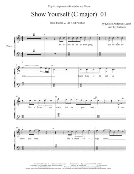 show yourself frozen piano sheet music pdf