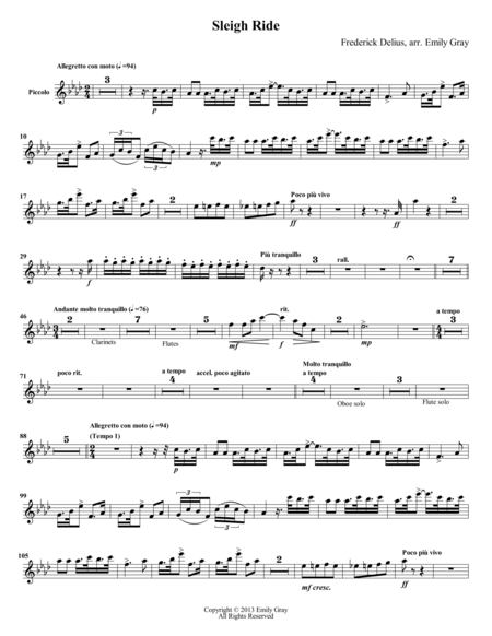 sleigh ride for trumpet sheet music free