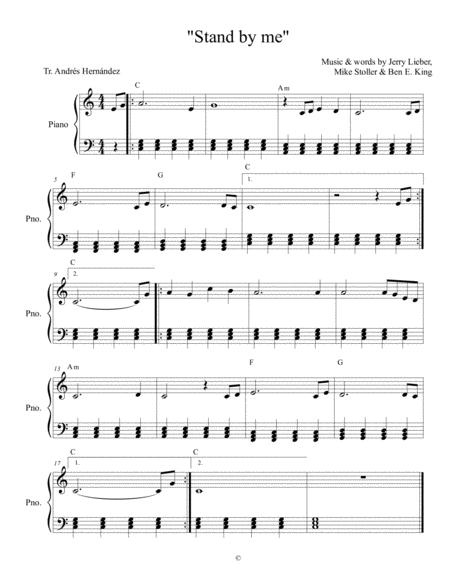 stand by me piano sheet music easy free