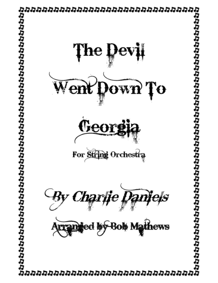 The Devil Went Down To Georgia For String Orchestra Music Sheet Download Topmusicsheet Com