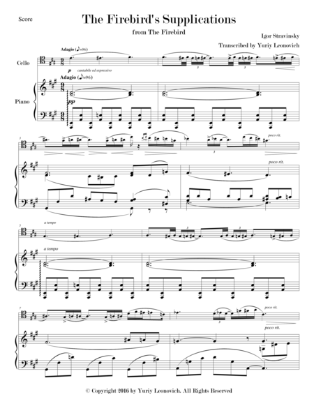 stravinsky firebird piano pdf free