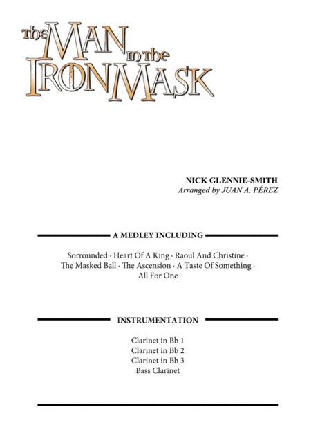 The Man In The Iron Mask Music Sheet Download Topmusicsheet Com