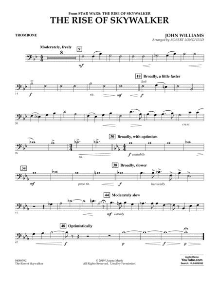 Trombone sheet music free star wars