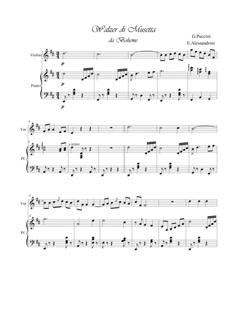 musetta's waltz sheet music pdf