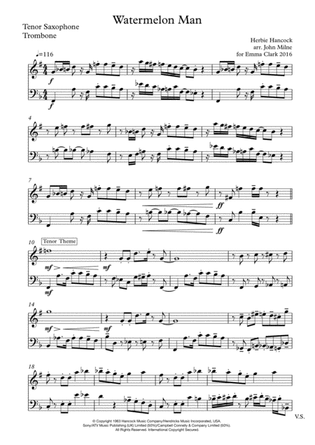 watermelon man sheet music alto sax pdf
