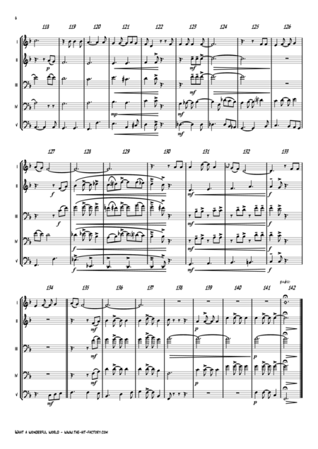 What A Wonderful World Louis Armstrong Saxophone Quintet Music Sheet Download - www.bagssaleusa.com/louis-vuitton/