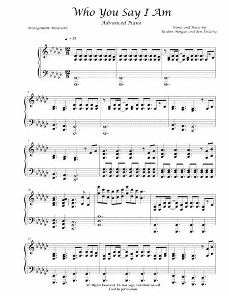 Free piano sheet music hillsong united